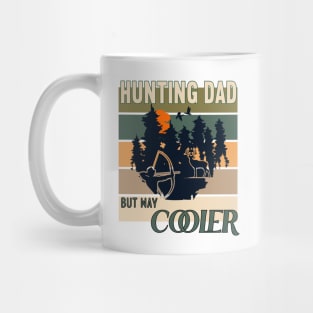 Hunting Dad But Way Cooler Retro Vintage Sunset Mug